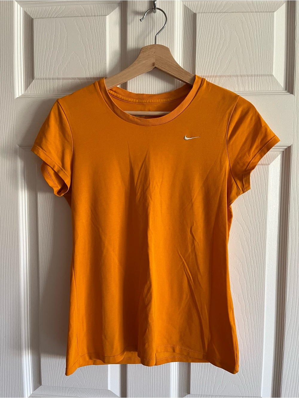 Nike Women's Short Sleeve Crew Neck Tee in Bright Orange